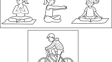 Physical Activity Colouring Page | Free Colouring Book for Children