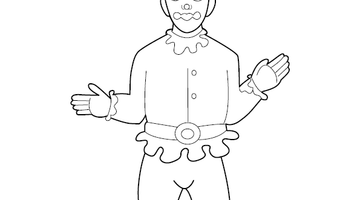 Clown Colouring Picture | Free Colouring Book for Children