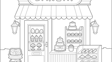 Free Printable Bakery Colouring Page | Free Colouring Book for Children