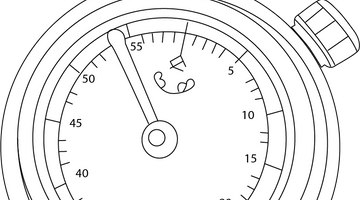 Stopwatch Colouring Page | Free Colouring Book for Children