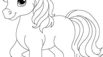 Printable Pony Colouring Page | Free Colouring Book for Children