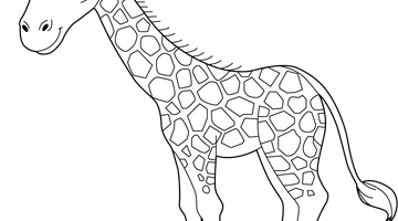 Printable Giraffe Colouring Page | Free Colouring Book for Children