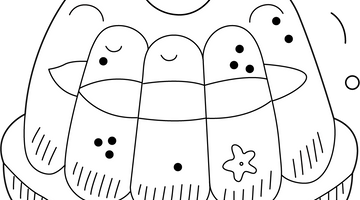 Jello Pudding Colouring Page | Free Colouring Book for Children