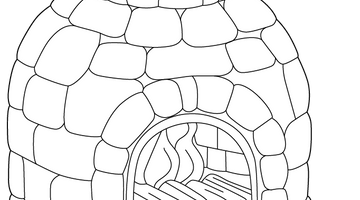 Traditional Oven Colouring Page | Free Colouring Book for Children