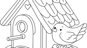 Bird Nest Colouring Page | Free Colouring Book for Children