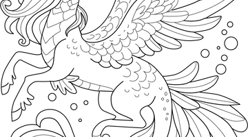 Magical Creature Colouring Page | Free Colouring Book for Children