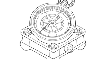 Chinese Compass Colouring Page | Free Colouring Book for Children