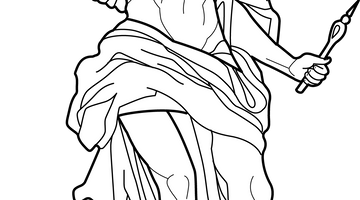 Greek God Apollo Colouring Page | Free Colouring Book for Children