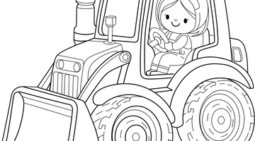 Printable Bulldozer Colouring Page | Free Colouring Book for Children