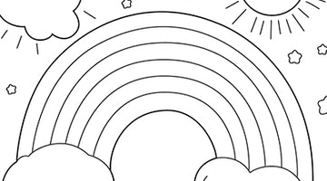 Rainbow Colouring Page