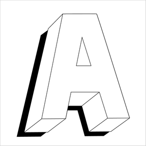 How to Draw 3D Alphabet A – Easy 3D Alphabet Drawing Tutorial