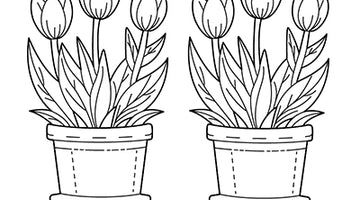 Tulip Colouring Page