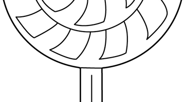 Swirl Lollipop Colouring Page | Free Colouring Book for Children