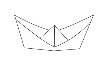 Paperboat Colouring Image | Free Colouring Book for Children