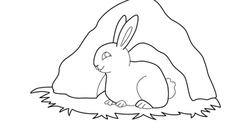 BURROWS COLOURING IMAGE | Free Colouring Book for Children