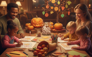 Thanksgiving Graciousness: Teaching Appreciation Through Coloring with themes