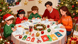 Holiday Decorations on a Budget: Coloring Page Christmas Crafts
