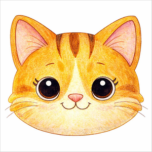 How to Draw a Cat Face – Easy Cute Animal Drawing for Kids