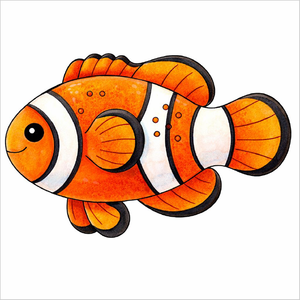How to Draw a Clown Fish – Underwater Drawing for Kids