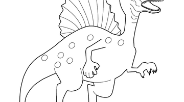 DINOSAUR COLOURING IMAGE | Free Colouring Book for Children