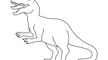 DINOSAUR COLOURING PAGE | Free Colouring Book for Children