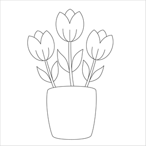 How to draw an easy flower: step-by-step illustrations