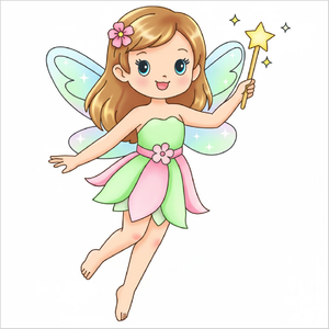 How to Draw a Fairy Step by Step (Easy for Kids & Beginners)