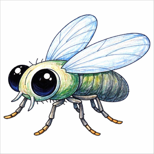 How to Draw a Fly – Simple Insect Sketch Activity for Kids