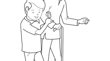 GOOD MANNERS COLOURING IMAGE | Free Colouring Book for Children