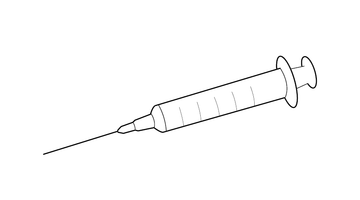 SYRINGE COLOURING IMAGE | Free Colouring Book for Children