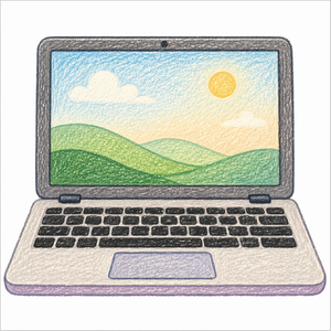 How to Draw a Laptop – Easy Gadget Drawing for Kids