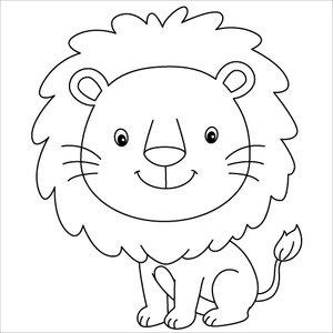 How to Draw a Lion – Easy Step-by-Step Worksheet for Kids