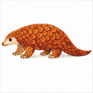 How to Draw a Pangolin – Step-by-Step Wildlife Sketch for Kids