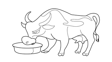 COW COLOURING PAGE | Free Colouring Book for Children