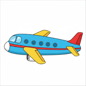 How to Draw a Plane for Kids – Easy Step-by-Step Guide (With Printable Worksheet)