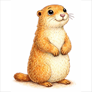 How to Draw a Prairie Dog – Easy Small Animal Sketch for Kids