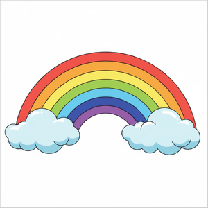 How to Draw a Rainbow – Step-by-Step Drawing Worksheet for Kids