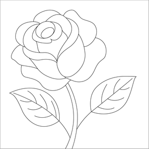 How to Draw a Rose – Simple Step-by-Step Flower Drawing