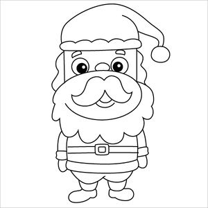 How to Draw Santa Using the Number 5 – Fun Christmas Drawing for Kids