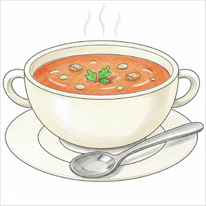 How to Draw a Soup Bowl – Easy Food Drawing for Kids Step by Step