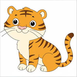 How to Draw a Tiger for Kids (Easy Step-by-Step Drawing Guide)