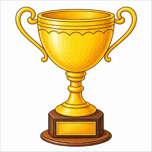 How to Draw a Trophy – Easy Award Cup Drawing for Kids