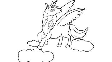 UNICORN COLOURING SHEET | Free Colouring Book for Children
