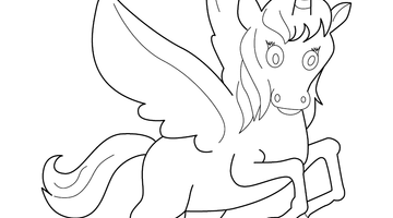 UNICORN COLOURING SHEET FOR KIDS | Free Colouring Book for Children