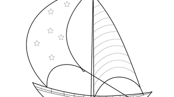 SAILING BOAT COLOURING IMAGE | Free Colouring Book for Children