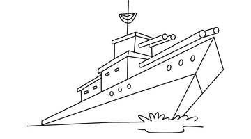 SHIP COLOURING PICTURE | Free Colouring Book for Children