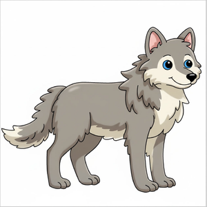 How to Draw a Wolf Step by Step (Easy for Kids & Beginners)