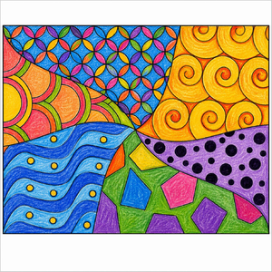 How to Draw Zentangle – Easy Pattern Art Drawing for Kids