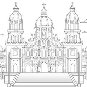 Zocalo Colouring Page