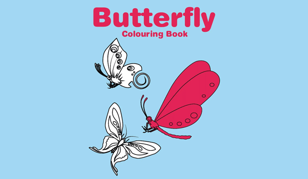 butterfly pictures to colour